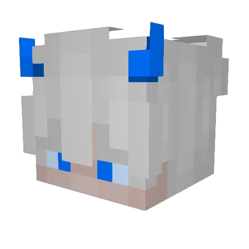 ktwy Minecraft avatar head, 3D render