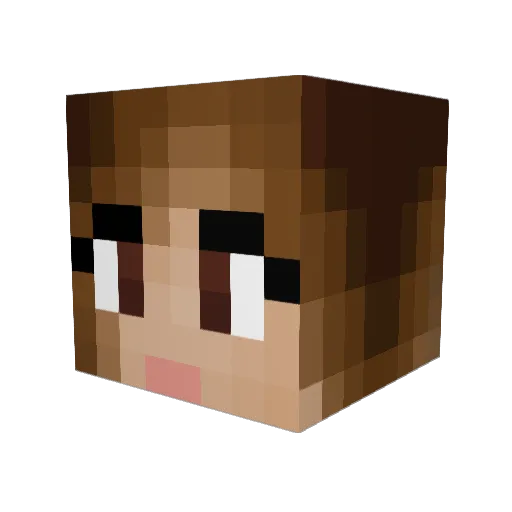 kty76446821 Minecraft avatar head, 3D render