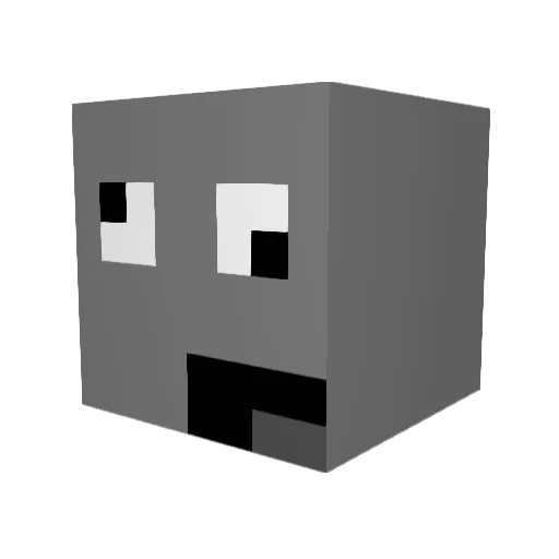 kty7987 Minecraft avatar head, 3D render