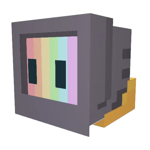 ktyj Minecraft avatar head, 3D render