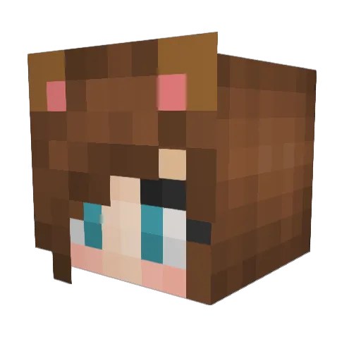 ktzala Minecraft avatar head, 3D render