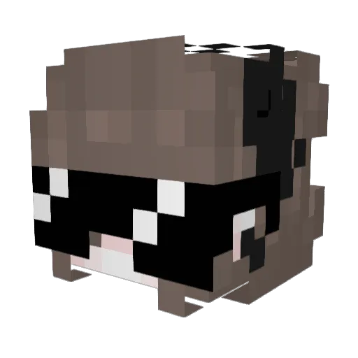 kuRIma_uuu Minecraft avatar head, 3D render