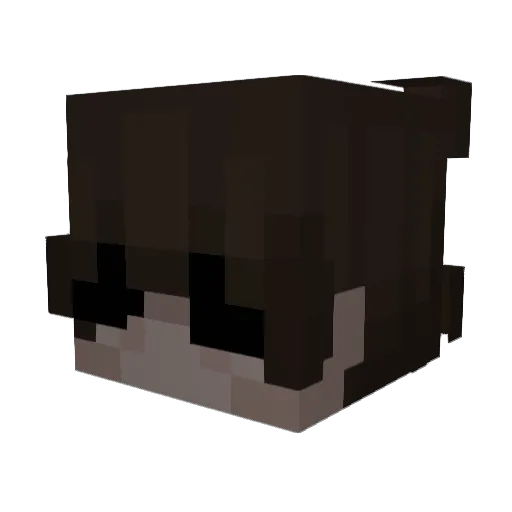 ku_ye Minecraft avatar head, 3D render