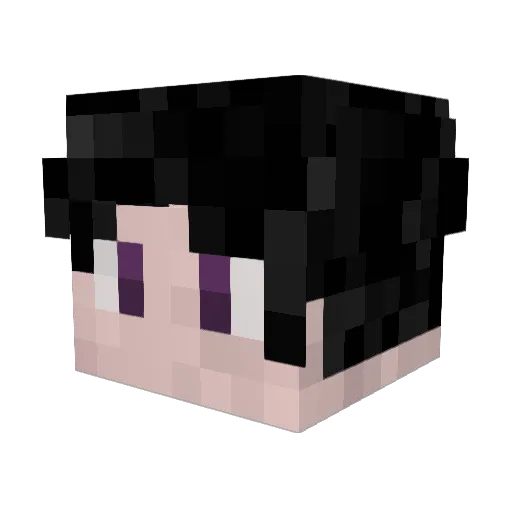 kuangyexing Minecraft avatar head, 3D render