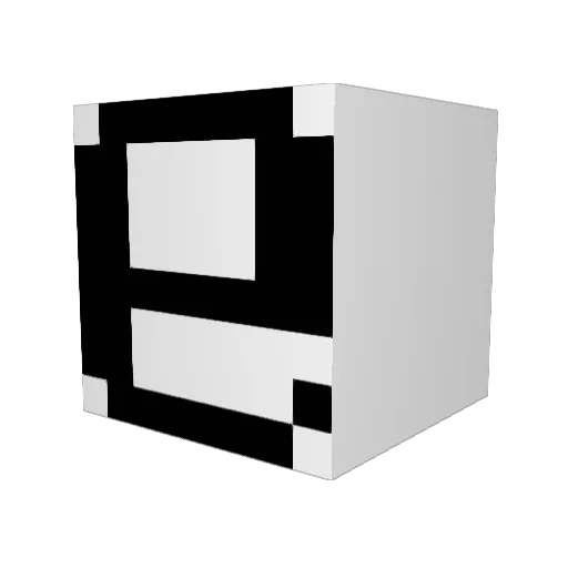 kuasarr Minecraft avatar head, 3D render