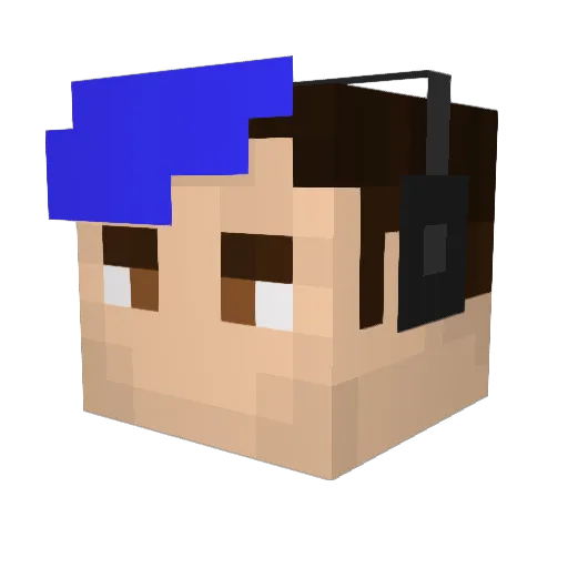 kuba1345 Minecraft avatar head, 3D render