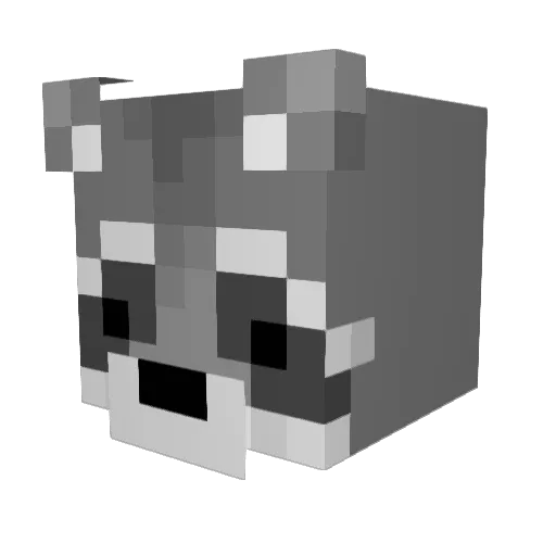 kuba2089 Minecraft avatar head, 3D render