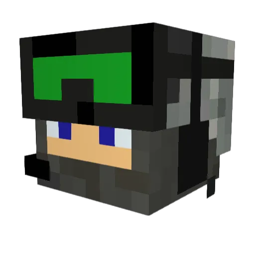 kuba779 Minecraft avatar head, 3D render