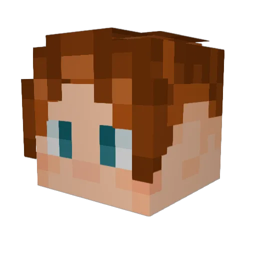 kuba_181 Minecraft avatar head, 3D render