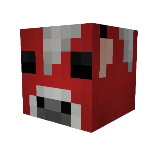 kuba_leks Minecraft avatar head, 3D render