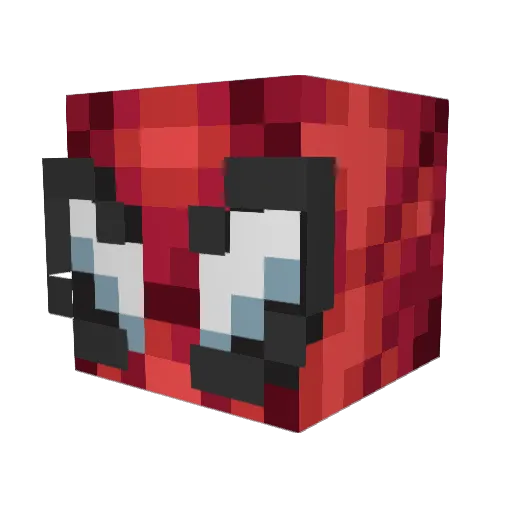 kubaan Minecraft avatar head, 3D render