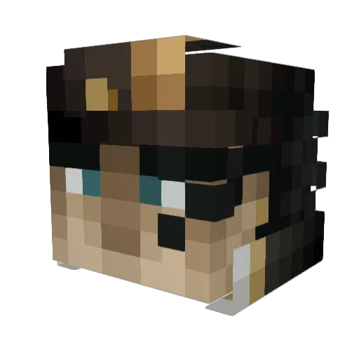 kubajs5484 Minecraft avatar head, 3D render