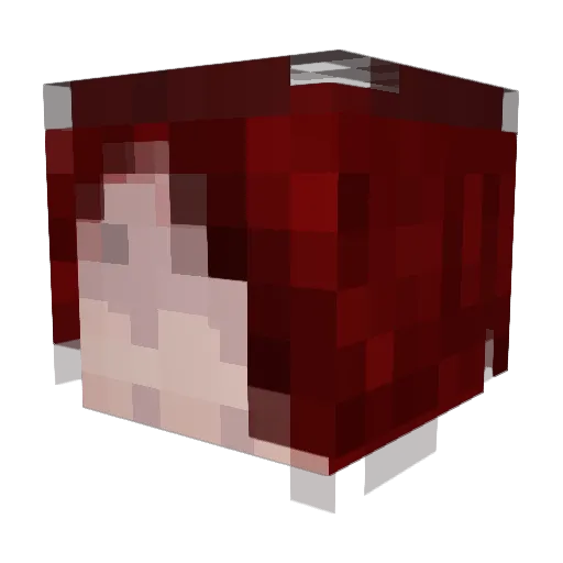 kubapowiewa Minecraft avatar head, 3D render