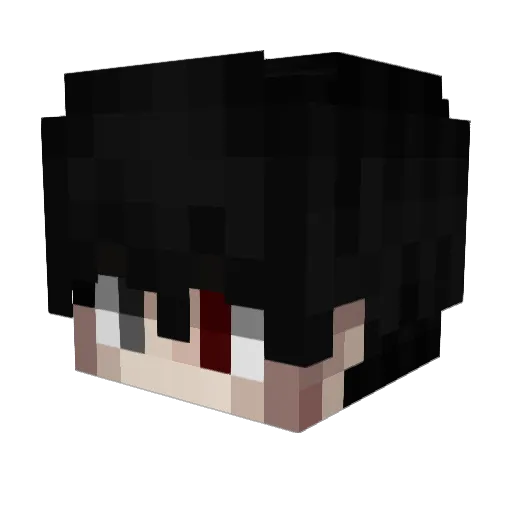 kubasv Minecraft avatar head, 3D render