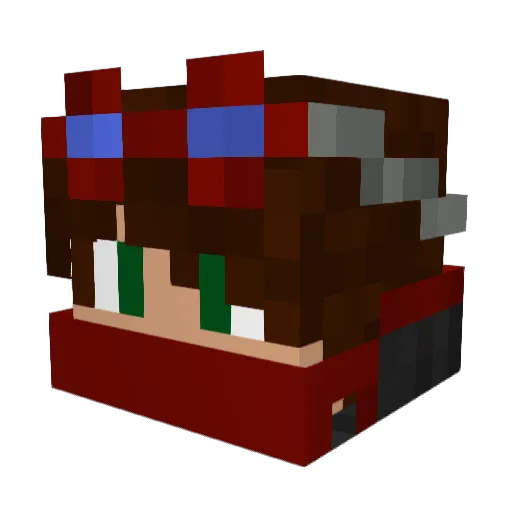 kubawoj2002 Minecraft avatar head, 3D render