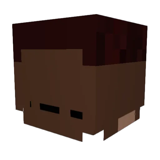 kubek075PL Minecraft avatar head, 3D render