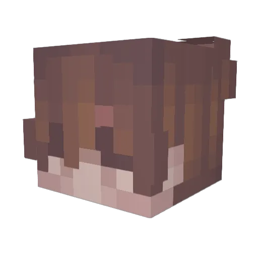 kubekk3 Minecraft avatar head, 3D render