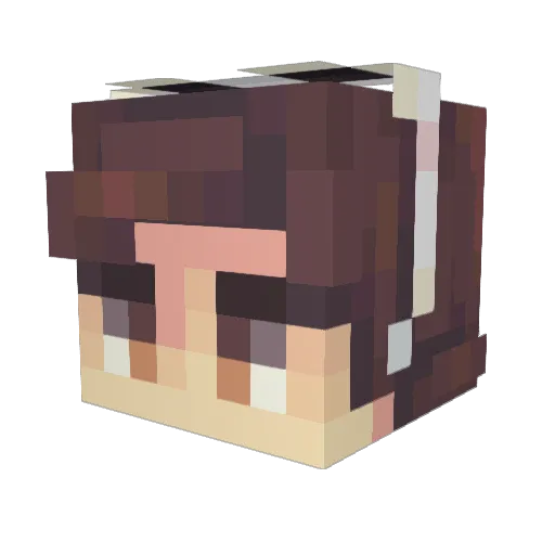 kubiis97 Minecraft avatar head, 3D render
