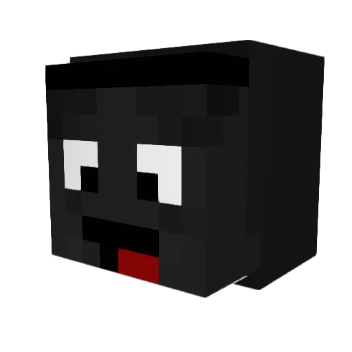 kubir Minecraft avatar head, 3D render