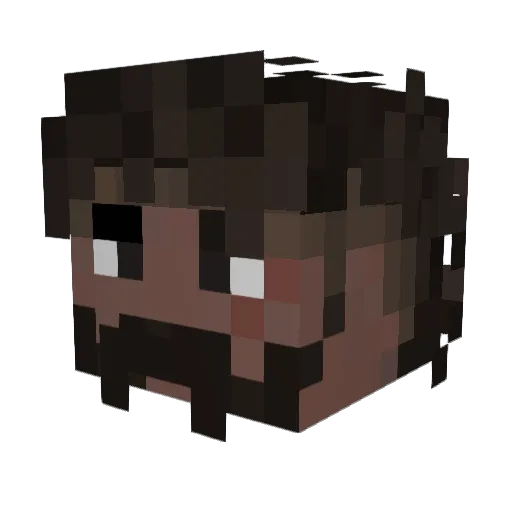 kubix1200 Minecraft avatar head, 3D render