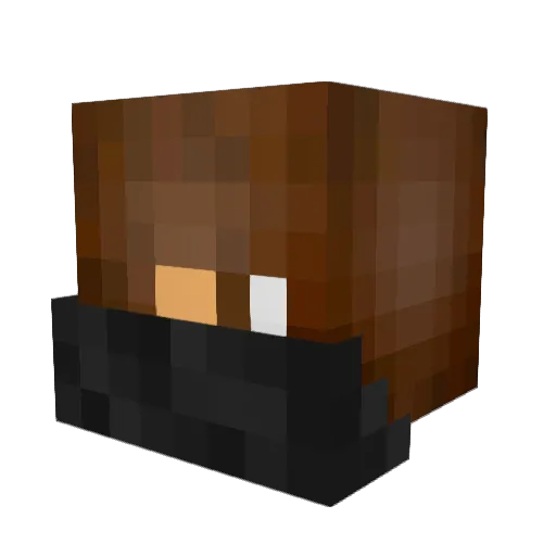 kubix28 Minecraft avatar head, 3D render