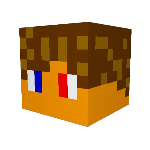 kubix412931 Minecraft avatar head, 3D render