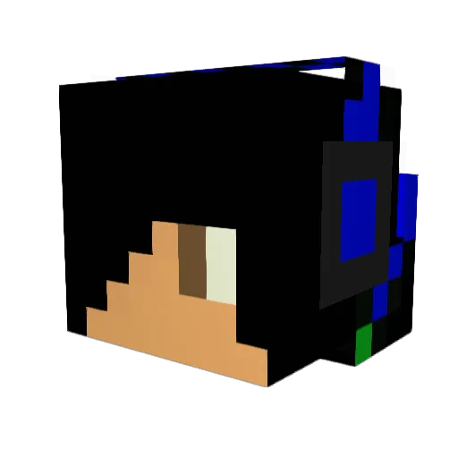 kubka101 Minecraft avatar head, 3D render