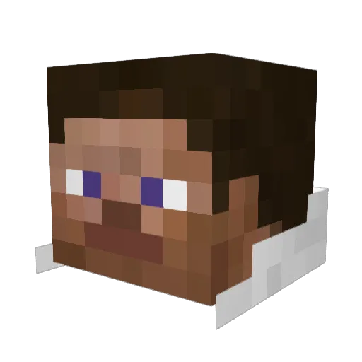 kuble2 Minecraft avatar head, 3D render