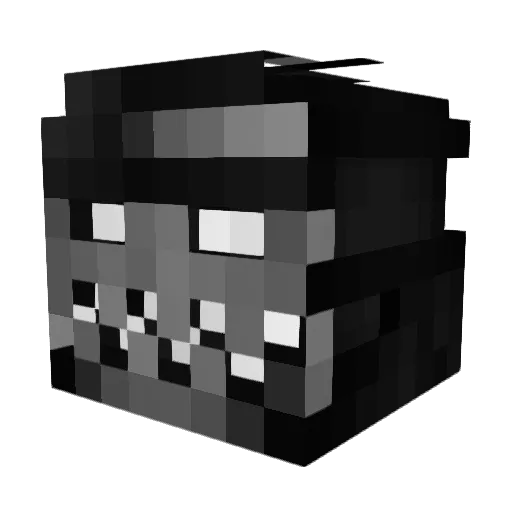 kubonk Minecraft avatar head, 3D render