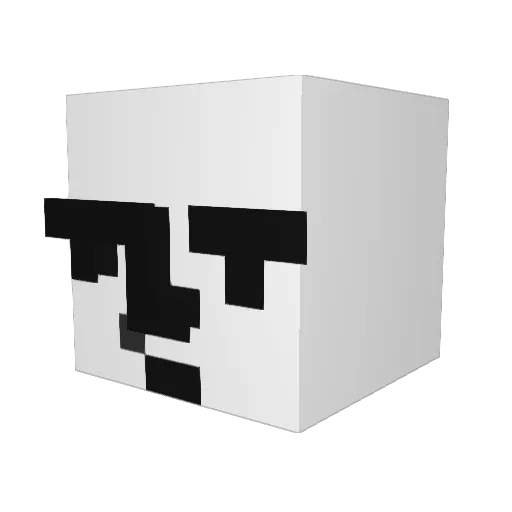 kubul123 Minecraft avatar head, 3D render