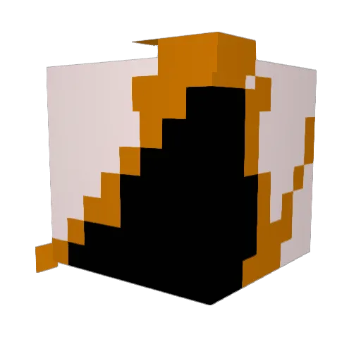 kubutelek Minecraft avatar head, 3D render