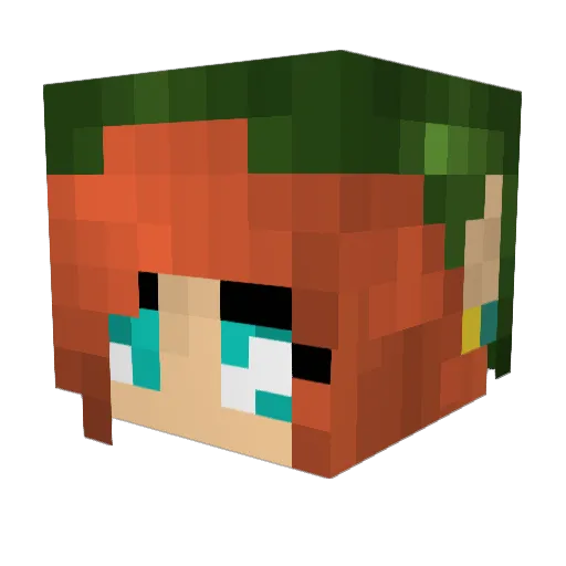 kucimienta Minecraft avatar head, 3D render