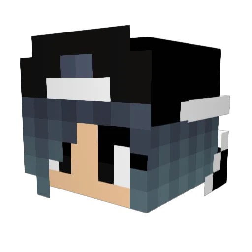 kucunek Minecraft avatar head, 3D render