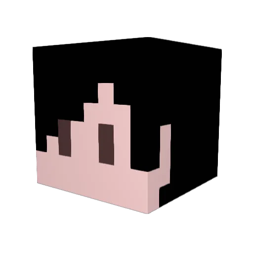 kudapapi Minecraft avatar head, 3D render