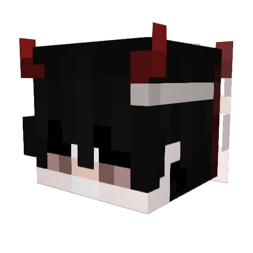 kuddhabuddha Minecraft avatar head, 3D render