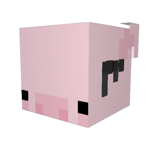 kuddlyrat Minecraft avatar head, 3D render