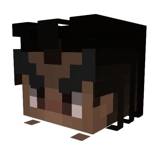 kudflacko Minecraft avatar head, 3D render
