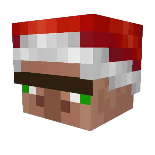 kudipie Minecraft avatar head, 3D render