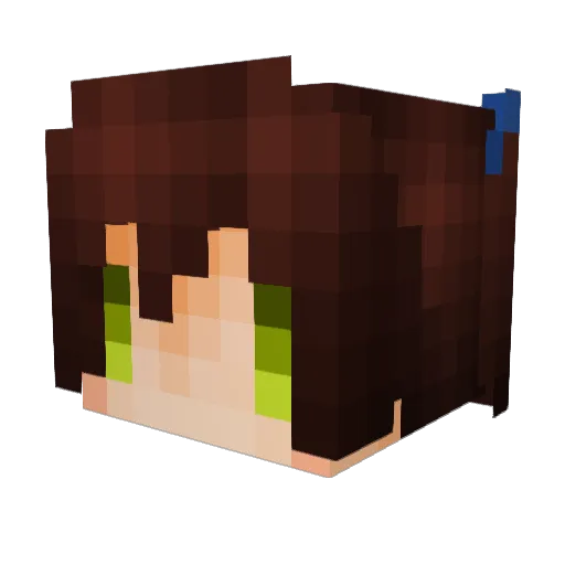 kudoalbus Minecraft avatar head, 3D render
