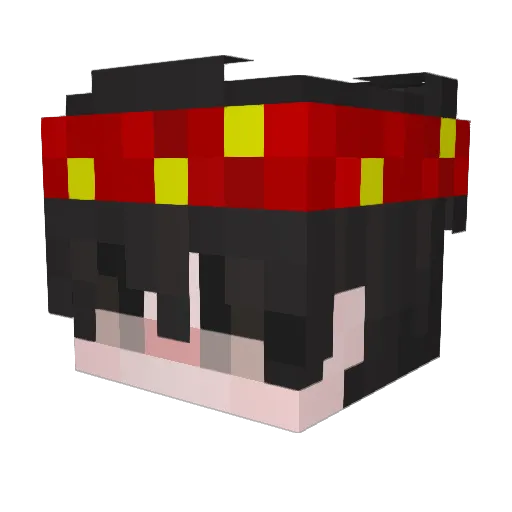 kudoga Minecraft avatar head, 3D render