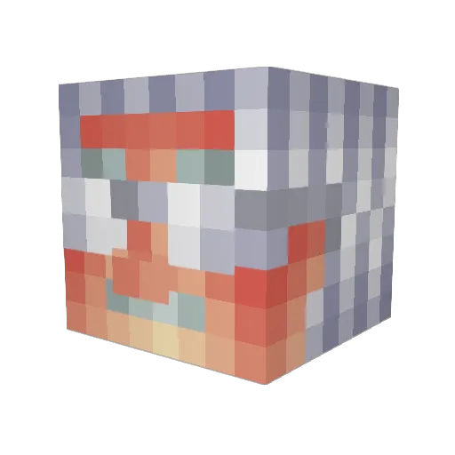 kudyca Minecraft avatar head, 3D render