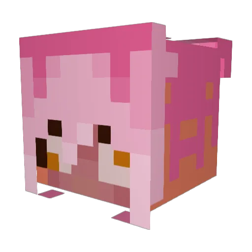 kudzyBlok Minecraft avatar head, 3D render