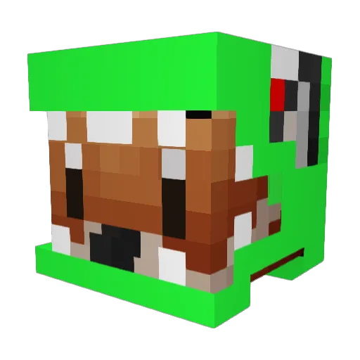 kuga_m Minecraft avatar head, 3D render
