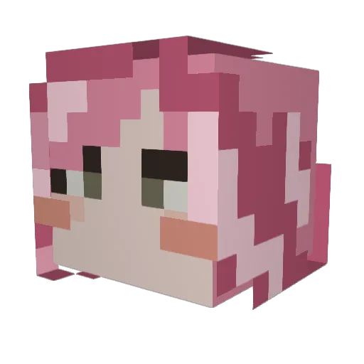 kugisakies Minecraft avatar head, 3D render