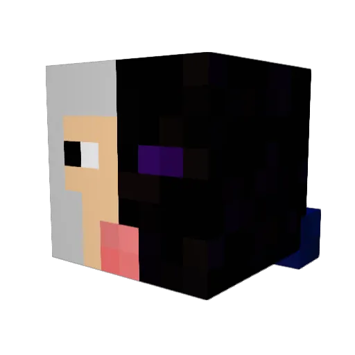 kuhkie Minecraft avatar head, 3D render