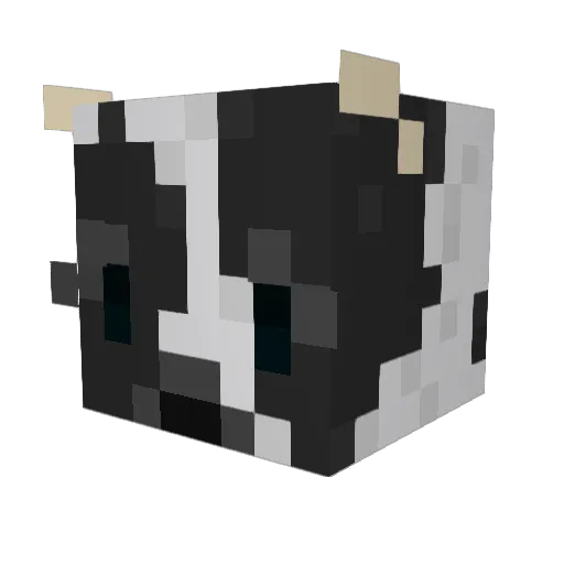 kuhtreiber Minecraft avatar head, 3D render