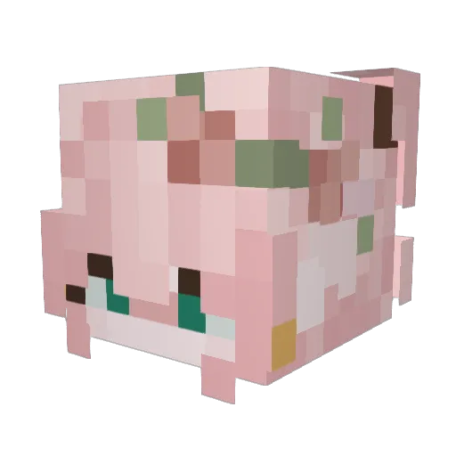 kuhuhu316 Minecraft avatar head, 3D render