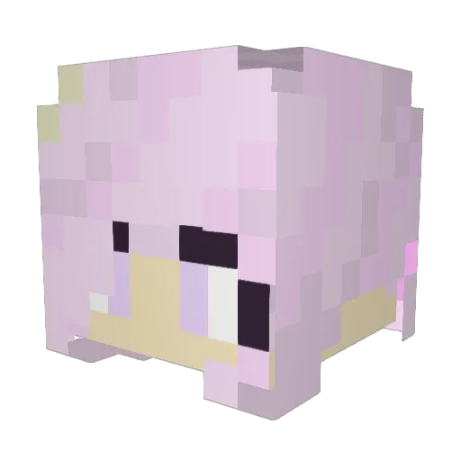 kuih99 Minecraft avatar head, 3D render