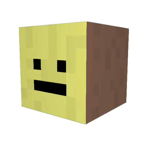 kuito2011 Minecraft avatar head, 3D render