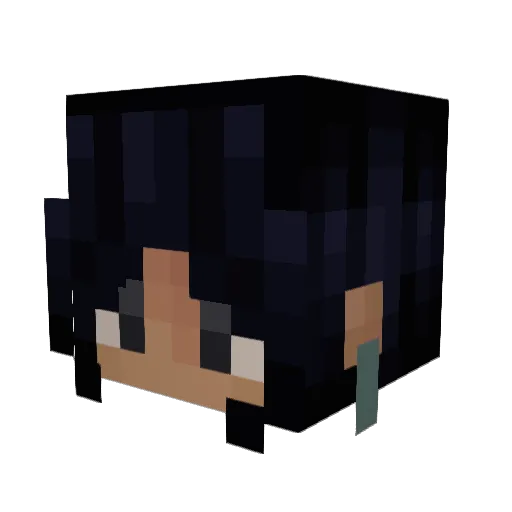 kujous Minecraft avatar head, 3D render